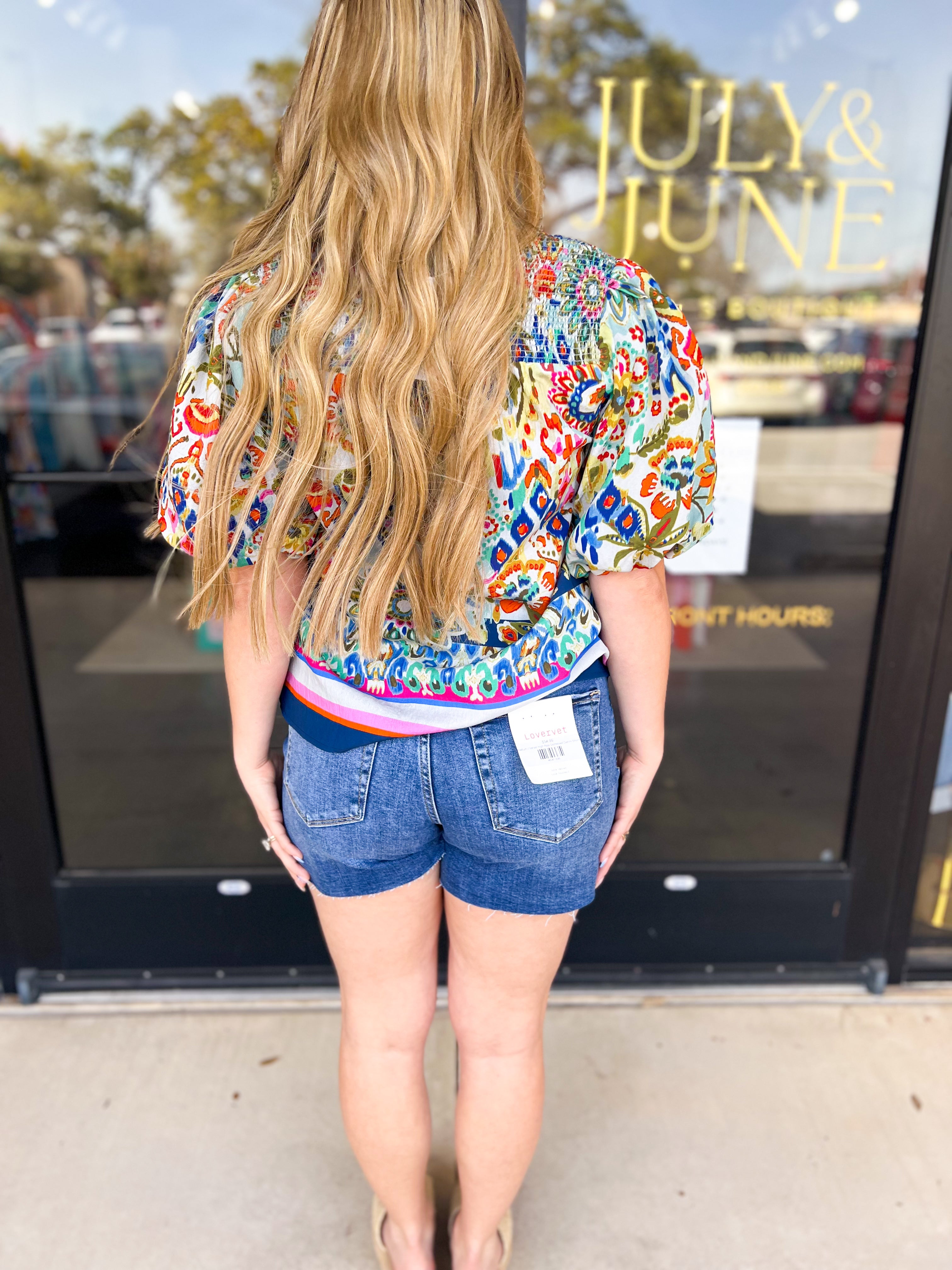 THML - Bold Beauty Blouse-200 Fashion Blouses-THML-July & June Women's Fashion Boutique Located in San Antonio, Texas