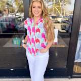 Mary Square - Kira Blouse-200 Fashion Blouses-MARY SQUARE-July & June Women's Fashion Boutique Located in San Antonio, Texas
