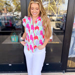 Mary Square - Kira Blouse-200 Fashion Blouses-MARY SQUARE-July & June Women's Fashion Boutique Located in San Antonio, Texas