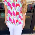 Mary Square - Kira Blouse-200 Fashion Blouses-MARY SQUARE-July & June Women's Fashion Boutique Located in San Antonio, Texas