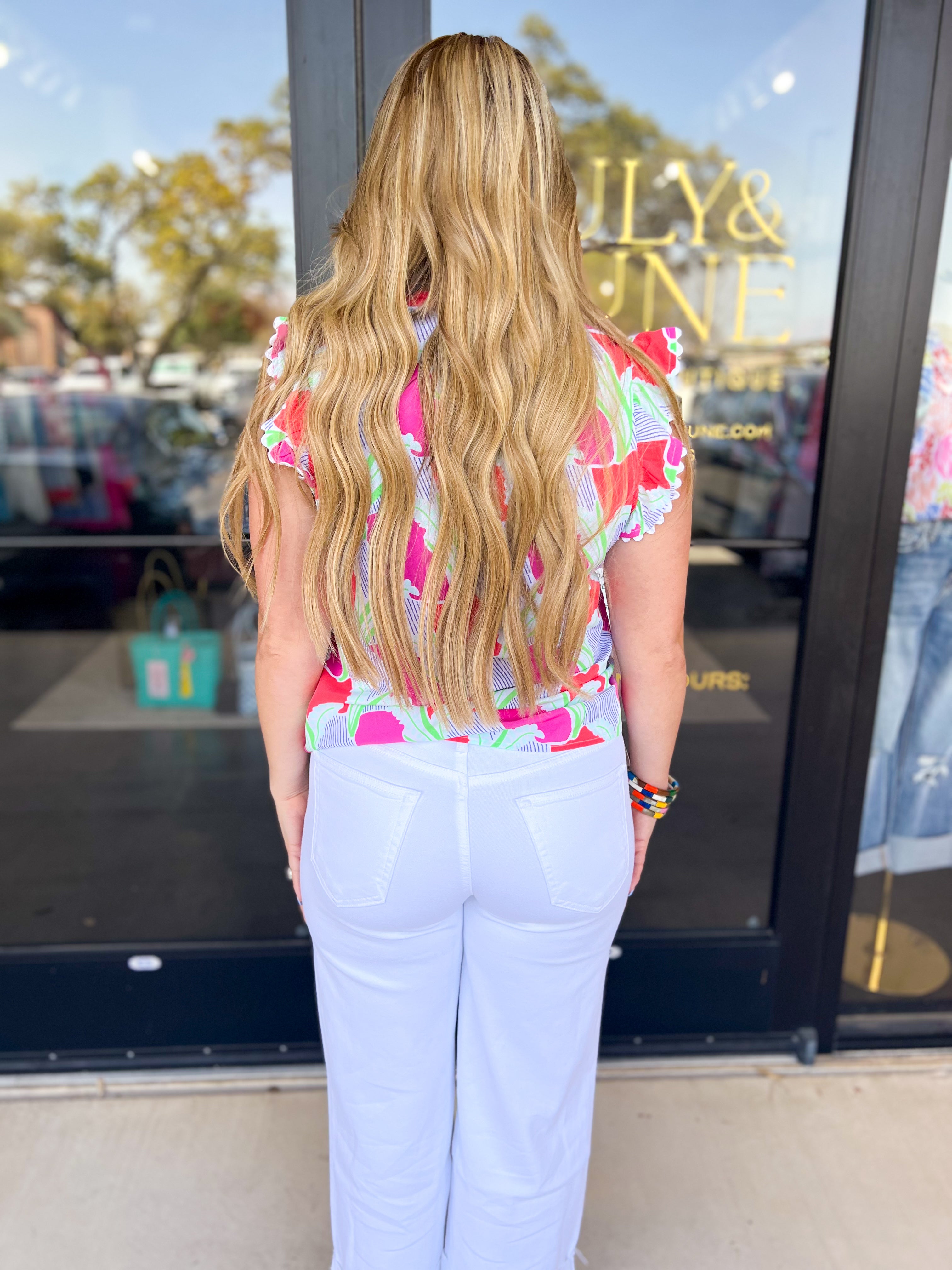 Mary Square - Kira Blouse-200 Fashion Blouses-MARY SQUARE-July & June Women's Fashion Boutique Located in San Antonio, Texas
