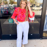 THML - The Phoebe Blouse-200 Fashion Blouses-THML-July & June Women's Fashion Boutique Located in San Antonio, Texas