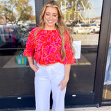 THML - The Phoebe Blouse-200 Fashion Blouses-THML-July & June Women's Fashion Boutique Located in San Antonio, Texas