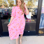 Mary Square - Evie Midi Dress-500 Midi-MARY SQUARE-July & June Women's Fashion Boutique Located in San Antonio, Texas