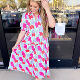Mary Square - Molly Midi Dress-500 Midi-MARY SQUARE-July & June Women's Fashion Boutique Located in San Antonio, Texas