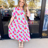 Mary Square - Molly Midi Dress-500 Midi-MARY SQUARE-July & June Women's Fashion Boutique Located in San Antonio, Texas