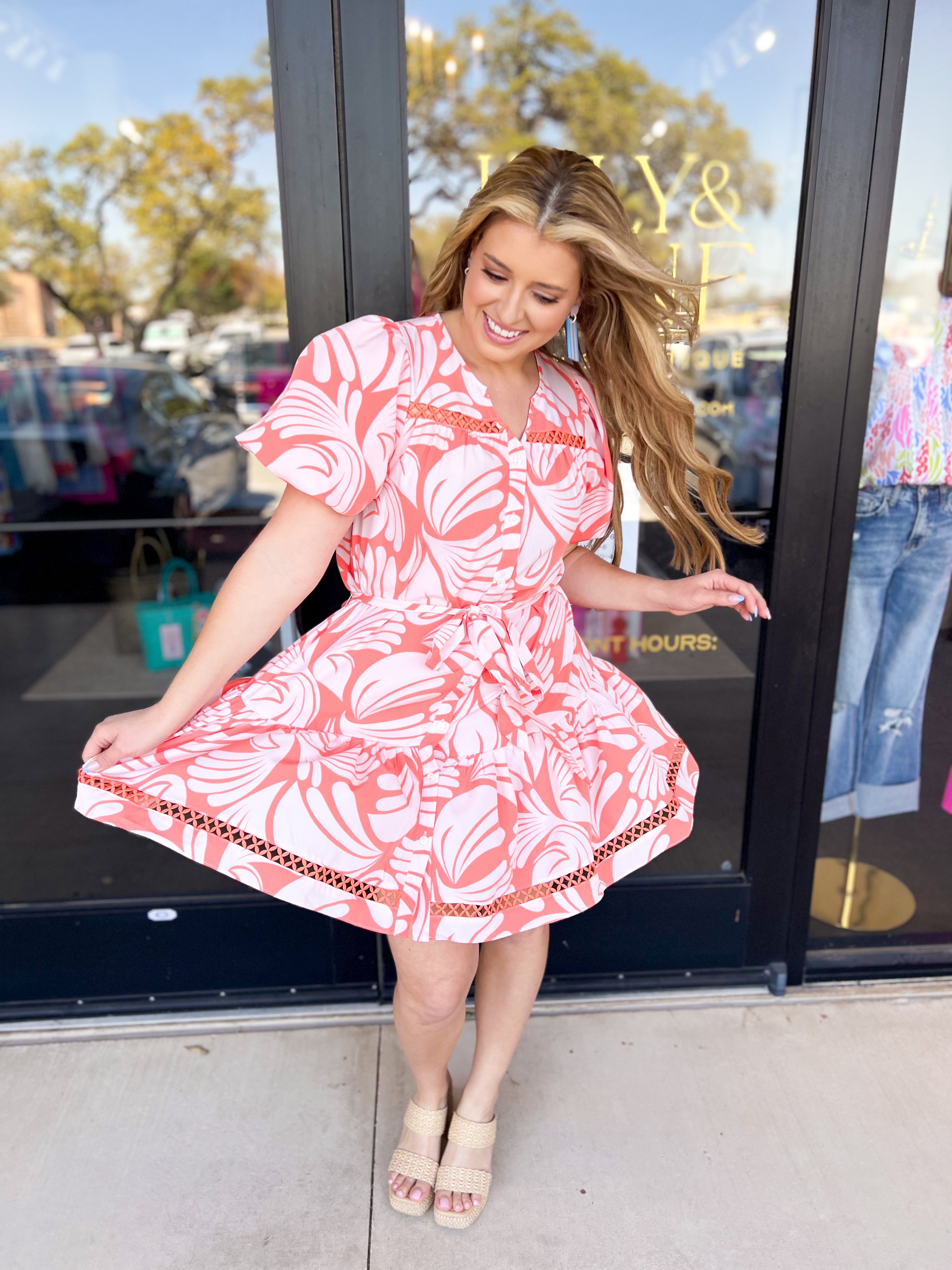 Orange Crush Mini Dress-510 Mini-MARY SQUARE-July & June Women's Fashion Boutique Located in San Antonio, Texas