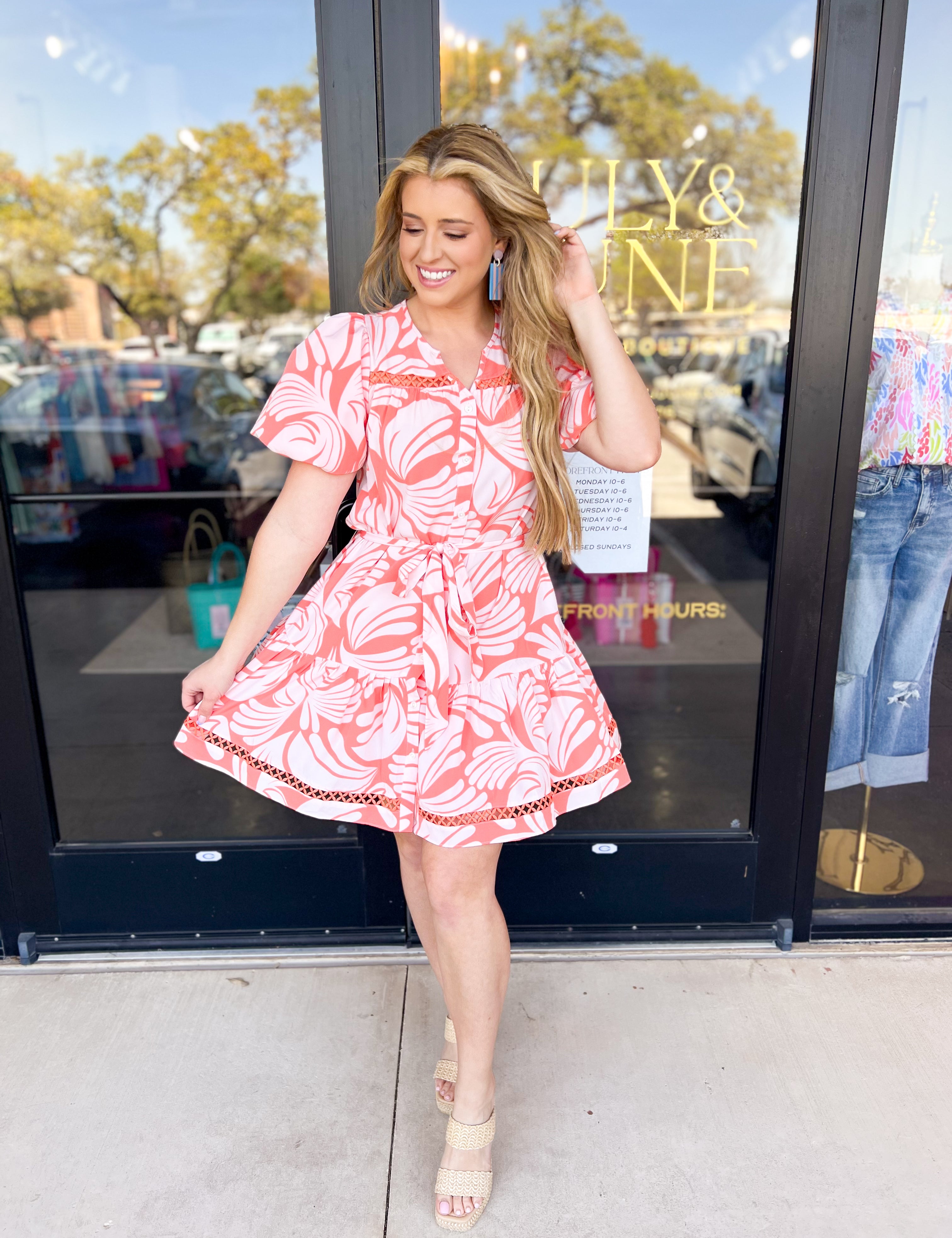 Orange Crush Mini Dress-510 Mini-MARY SQUARE-July & June Women's Fashion Boutique Located in San Antonio, Texas
