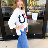 USA T-Shirt-210 Casual Blouses-JODIFL-July & June Women's Fashion Boutique Located in San Antonio, Texas