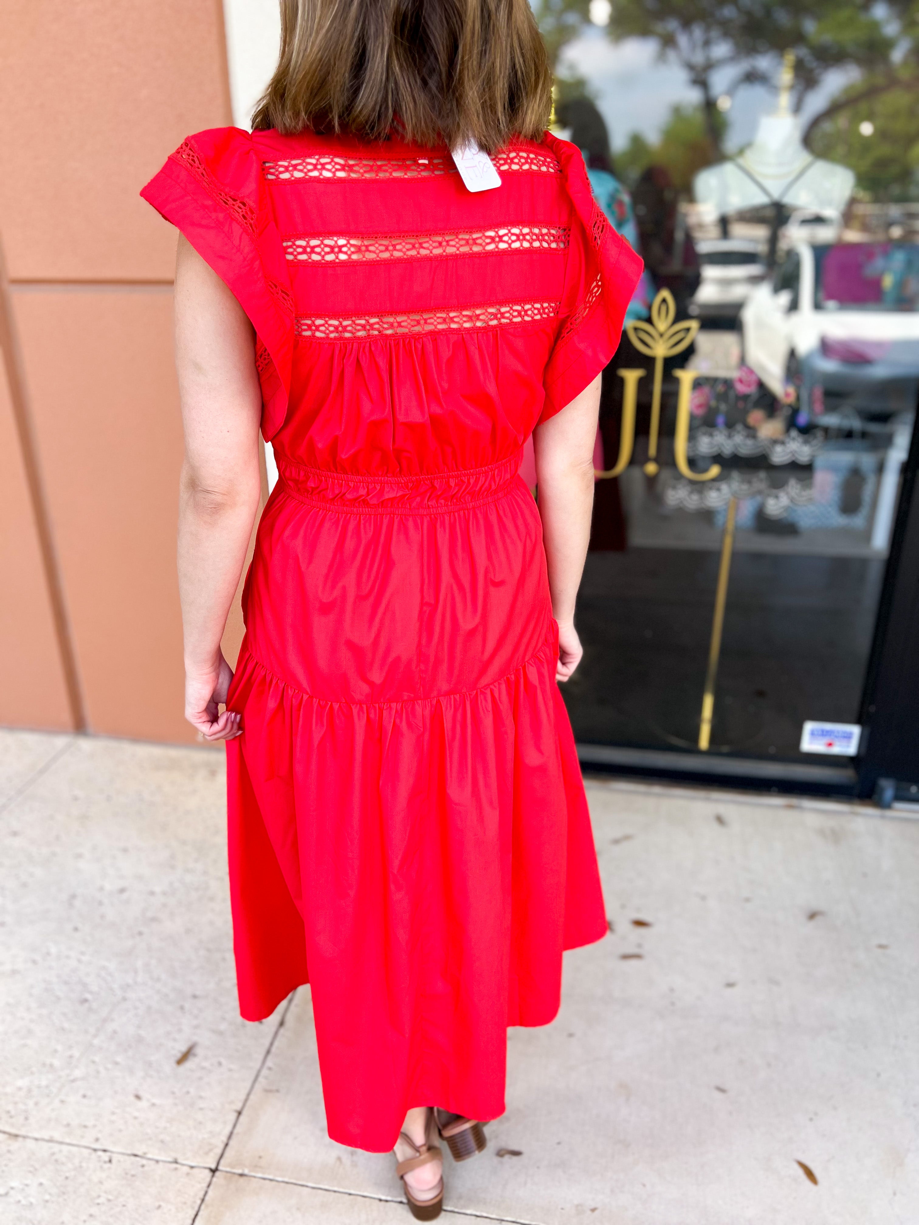 Enchanting Moments Midi Dress-500 Midi-ENTRO-July & June Women's Fashion Boutique Located in San Antonio, Texas