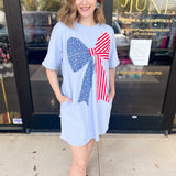 American Girl T-Shirt Dress-510 Mini-JODIFL-July & June Women's Fashion Boutique Located in San Antonio, Texas