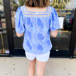 Mary Square - Heidi Blouse-200 Fashion Blouses-MARY SQUARE-July & June Women's Fashion Boutique Located in San Antonio, Texas