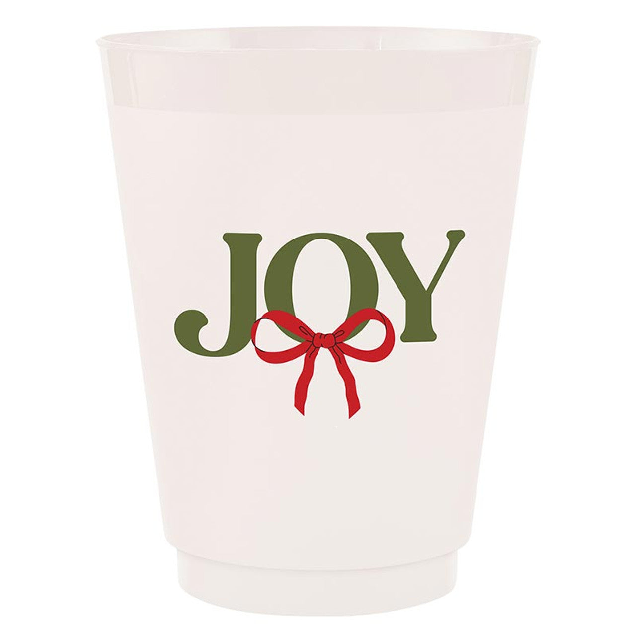 SLANT - Frost Cups - Joy Bow - 8 ct-140 Gifts + Home-SLANT-July & June Women's Fashion Boutique Located in San Antonio, Texas