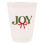 SLANT - Frost Cups - Joy Bow - 8 ct-140 Gifts + Home-SLANT-July & June Women's Fashion Boutique Located in San Antonio, Texas
