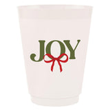 SLANT - Frost Cups - Joy Bow - 8 ct-140 Gifts + Home-SLANT-July & June Women's Fashion Boutique Located in San Antonio, Texas