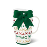 SWIG - Christmas Bows Travel Mug 18oz-140 Gifts + Home-SWIG-July & June Women's Fashion Boutique Located in San Antonio, Texas
