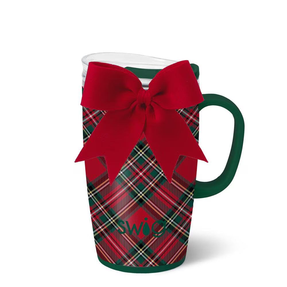 SWIG - Christmas Plaid Travel Mug 18oz-140 Gifts + Home-SWIG-July & June Women's Fashion Boutique Located in San Antonio, Texas