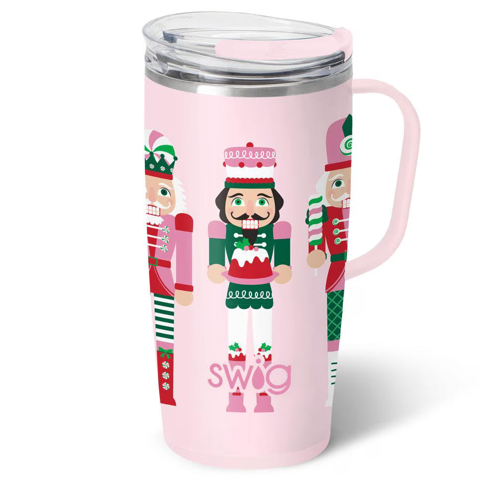 SWIG - Sugar Plum Soldiers Travel Mug 22oz-140 Gifts + Home-SWIG-July & June Women's Fashion Boutique Located in San Antonio, Texas