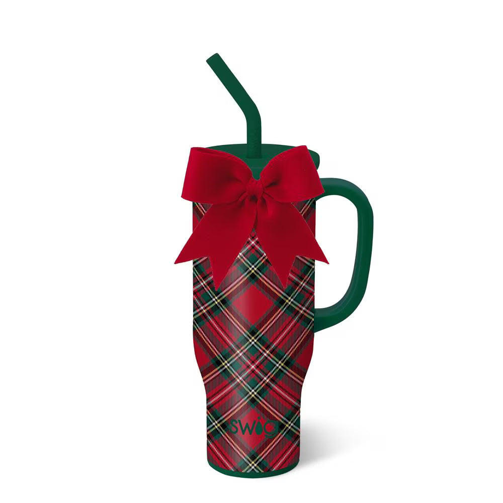 SWIG - Christmas Plaid Mega Mug 30oz-140 Gifts + Home-SWIG-July & June Women's Fashion Boutique Located in San Antonio, Texas