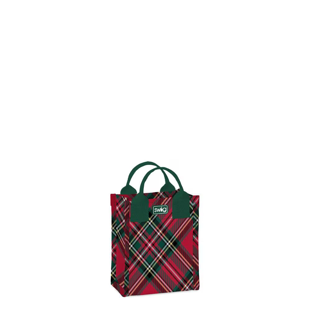 SWIG - Christmas Plaid Reusable Gift Bag - Mini-140 Gifts + Home-SWIG-July & June Women's Fashion Boutique Located in San Antonio, Texas