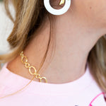 Sunshine Tienda - Metallic Wreath Earrings-110 Jewelry & Hair-Sunshine Tienda-July & June Women's Fashion Boutique Located in San Antonio, Texas