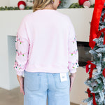 Mary Square - Millie Falala Lights Sweatshirt-210 Casual Blouses-MARY SQUARE-July & June Women's Fashion Boutique Located in San Antonio, Texas