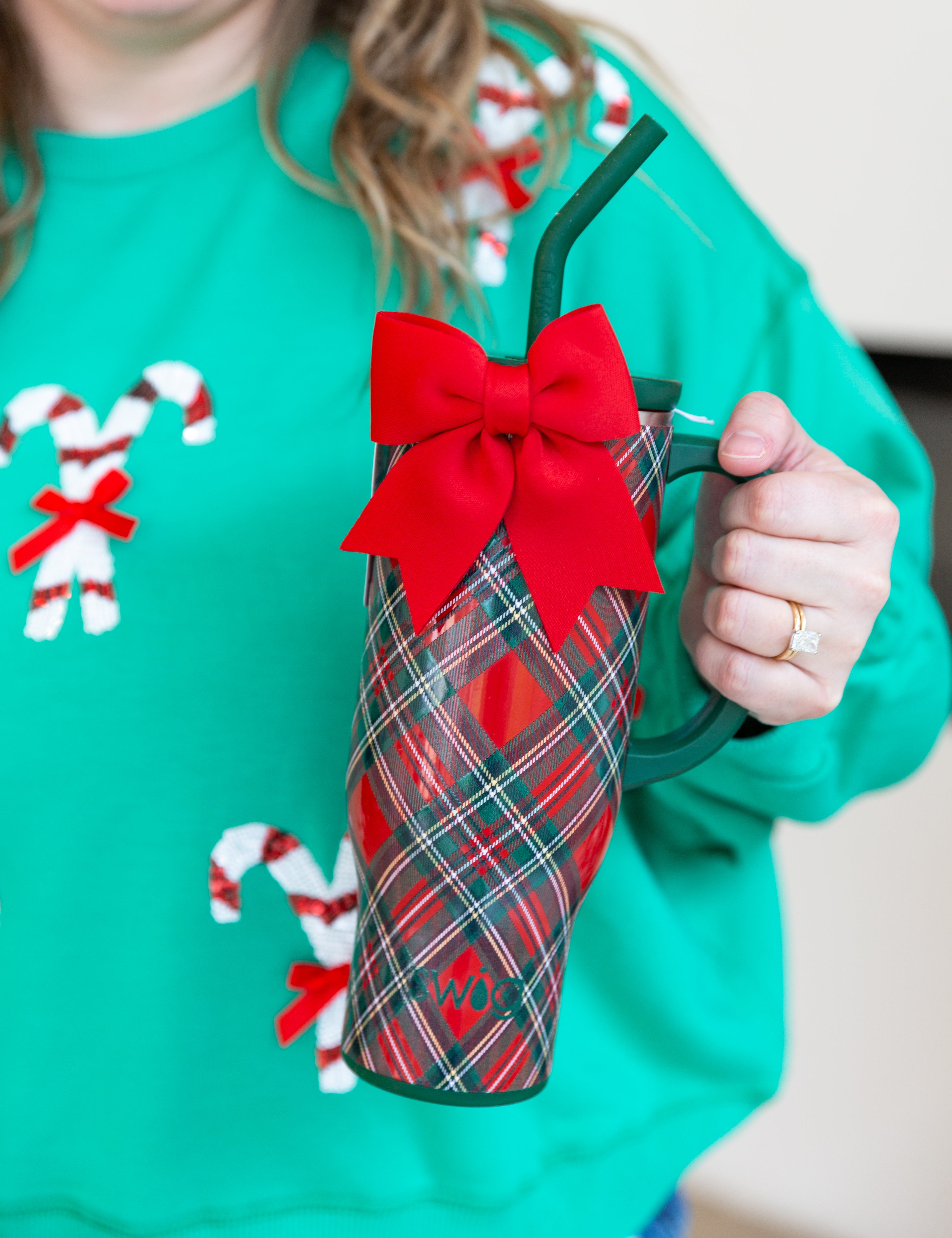 SWIG - Christmas Plaid Mega Mug 30oz-140 Gifts + Home-SWIG-July & June Women's Fashion Boutique Located in San Antonio, Texas