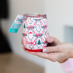 SWIG - Christmas Cameos Stemless Wine Cup-140 Gifts + Home-SWIG-July & June Women's Fashion Boutique Located in San Antonio, Texas