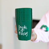SLANT - 16oz Party Cups Make It Merry Party Cups-140 Gifts + Home-SLANT-July & June Women's Fashion Boutique Located in San Antonio, Texas