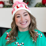 FA LA LA BEANIE - Blush-130 Accessories-SHIRALEAH-July & June Women's Fashion Boutique Located in San Antonio, Texas