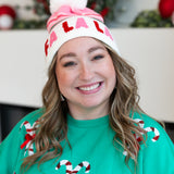 FA LA LA BEANIE - Blush-130 Accessories-SHIRALEAH-July & June Women's Fashion Boutique Located in San Antonio, Texas