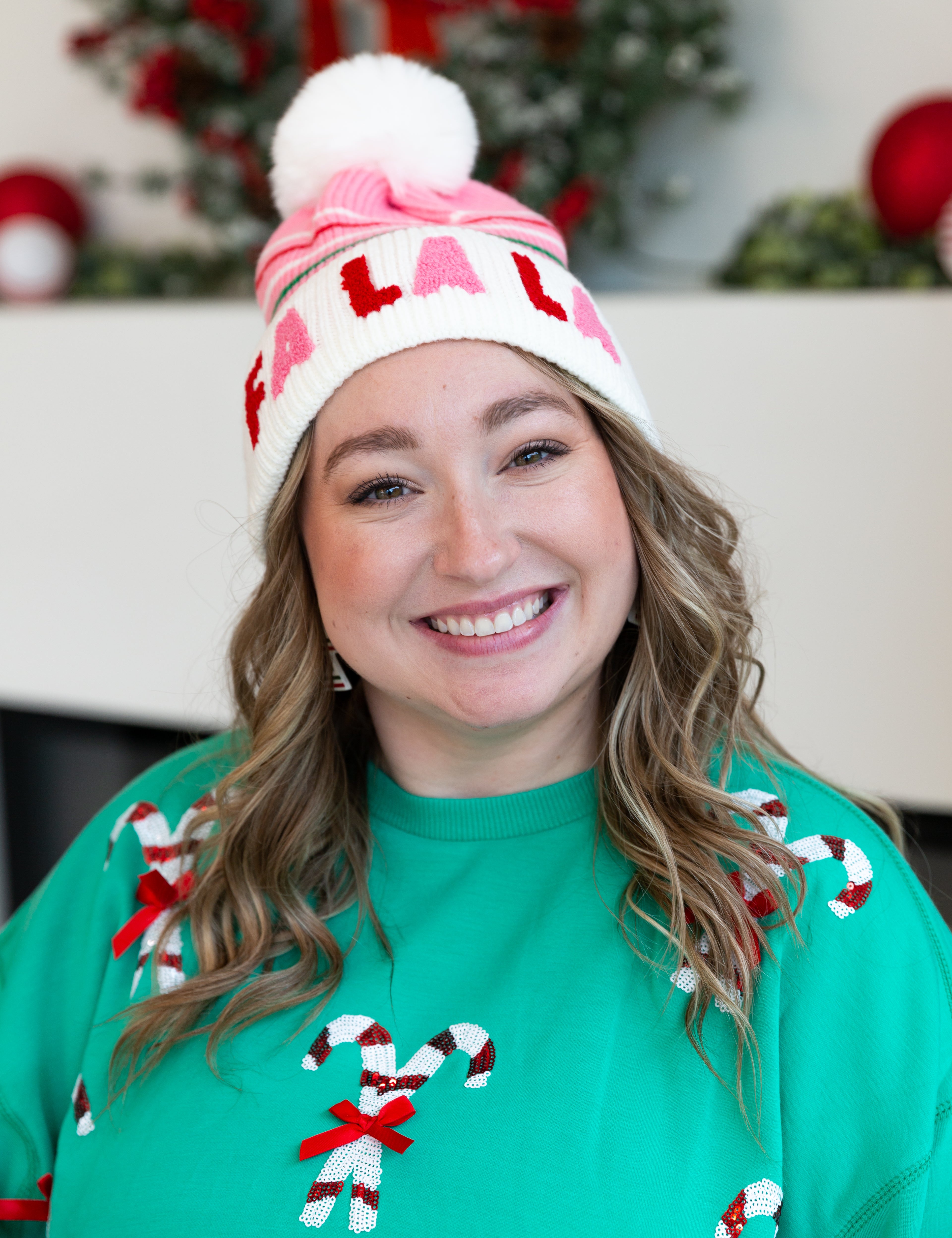 FA LA LA BEANIE - Blush-130 Accessories-SHIRALEAH-July & June Women's Fashion Boutique Located in San Antonio, Texas