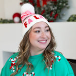 FA LA LA BEANIE - Blush-130 Accessories-SHIRALEAH-July & June Women's Fashion Boutique Located in San Antonio, Texas