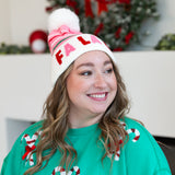 FA LA LA BEANIE - Blush-130 Accessories-SHIRALEAH-July & June Women's Fashion Boutique Located in San Antonio, Texas