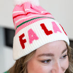 FA LA LA BEANIE - Blush-130 Accessories-SHIRALEAH-July & June Women's Fashion Boutique Located in San Antonio, Texas