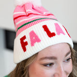 FA LA LA BEANIE - Blush-130 Accessories-SHIRALEAH-July & June Women's Fashion Boutique Located in San Antonio, Texas
