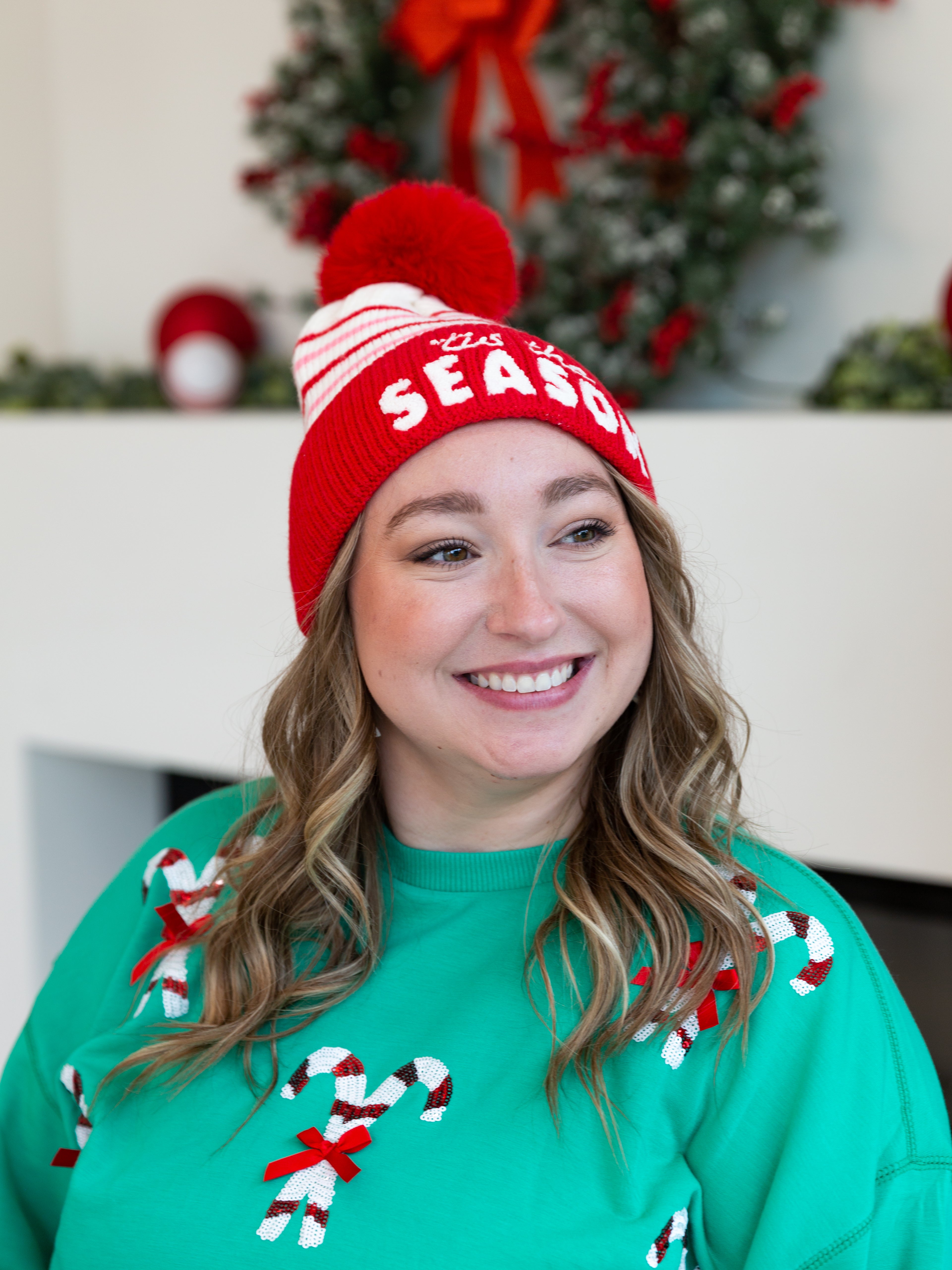 'Tis The Season Beanie-130 Accessories-SHIRALEAH-July & June Women's Fashion Boutique Located in San Antonio, Texas