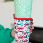 SWIG - Christmas Cameos Iced Cup Coolie (Medium)-140 Gifts + Home-SWIG-July & June Women's Fashion Boutique Located in San Antonio, Texas