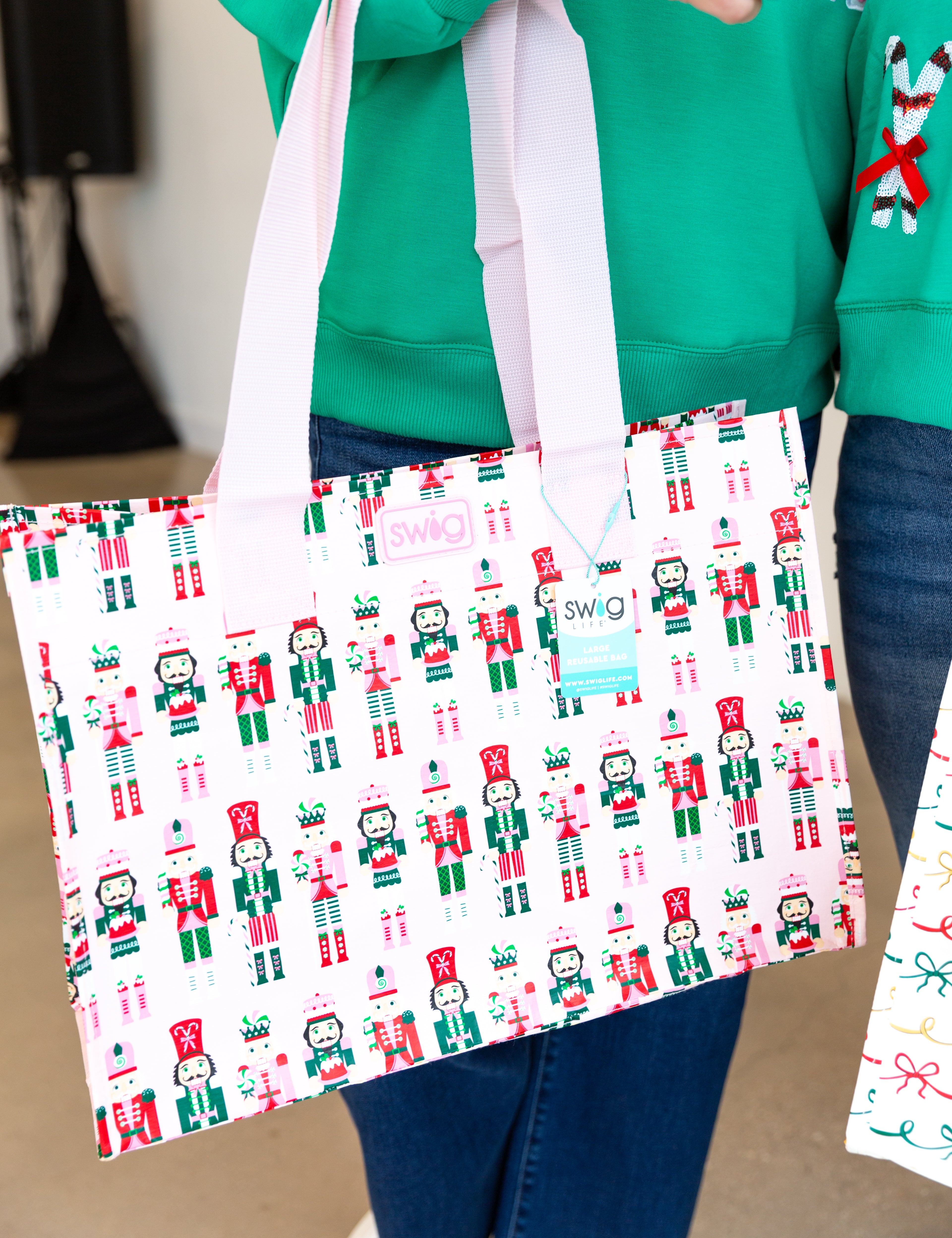 SWIG - Sugar Plum Reusable Gift Bag - Large-140 Gifts + Home-SWIG-July & June Women's Fashion Boutique Located in San Antonio, Texas