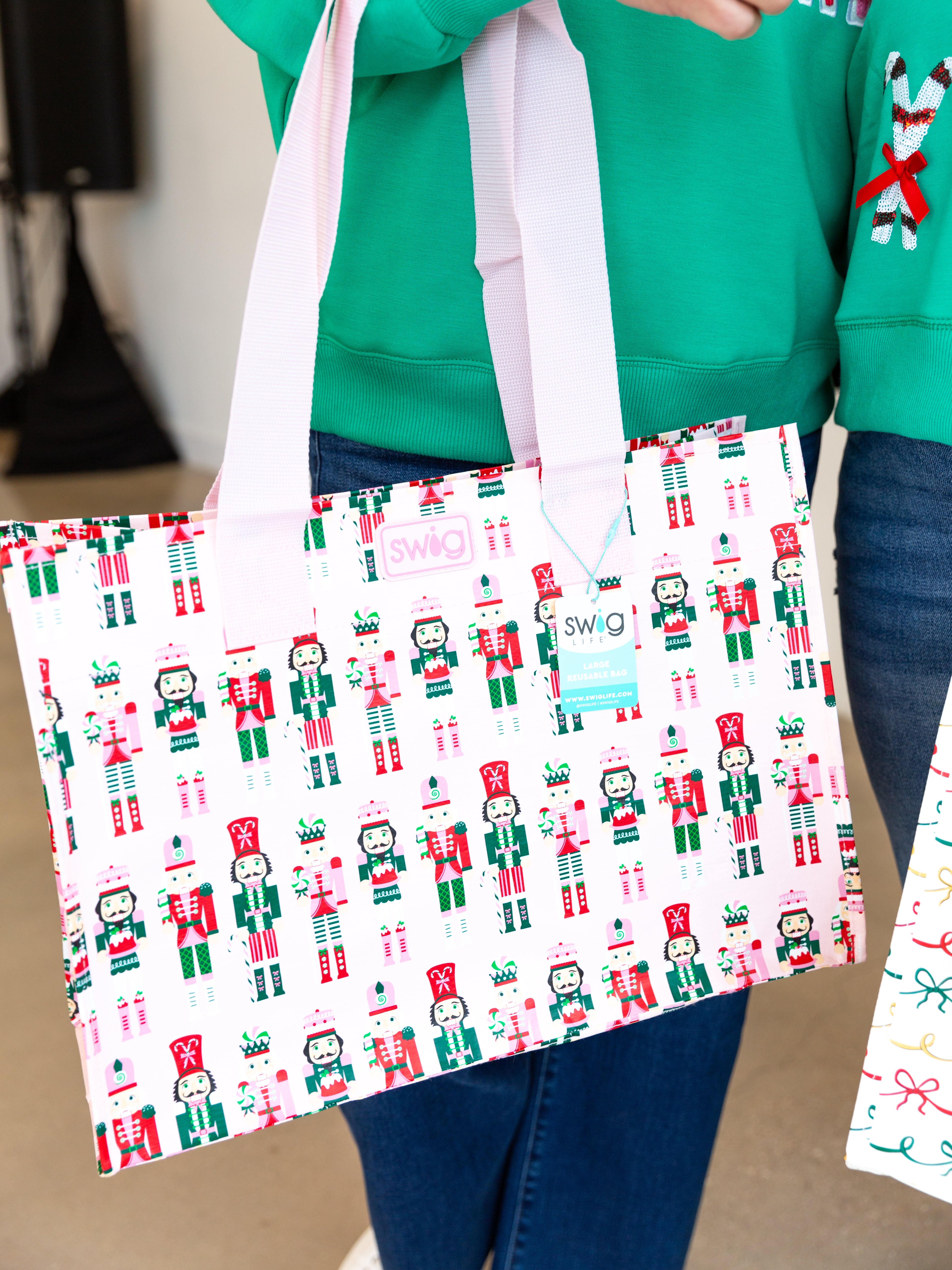 SWIG - Sugar Plum Reusable Gift Bag - Large-140 Gifts + Home-SWIG-July & June Women's Fashion Boutique Located in San Antonio, Texas