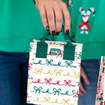 SWIG - Christmas Bow Reusable Gift Bag - Mini-140 Gifts + Home-SWIG-July & June Women's Fashion Boutique Located in San Antonio, Texas