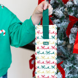 SWIG - Christmas Bows Reusable Gift Bag - Wine-140 Gifts + Home-SWIG-July & June Women's Fashion Boutique Located in San Antonio, Texas