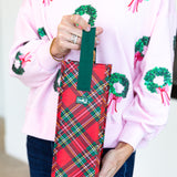 SWIG - Christmas Plaid Reusable Gift Bag - Wine-140 Gifts + Home-SWIG-July & June Women's Fashion Boutique Located in San Antonio, Texas