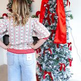 Mary Square - Bow Ivory Sweater-230 Sweaters/Cardis-MARY SQUARE-July & June Women's Fashion Boutique Located in San Antonio, Texas