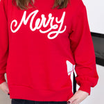 Mary Square - Lakelyn Merry Bow Sweater-230 Sweaters/Cardis-MARY SQUARE-July & June Women's Fashion Boutique Located in San Antonio, Texas