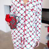 Mary Square - Lattice Garland Bow PJ Set-300 Athleisure/Lounge-MARY SQUARE-July & June Women's Fashion Boutique Located in San Antonio, Texas