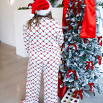 Mary Square - Lattice Garland Bow PJ Set-300 Athleisure/Lounge-MARY SQUARE-July & June Women's Fashion Boutique Located in San Antonio, Texas