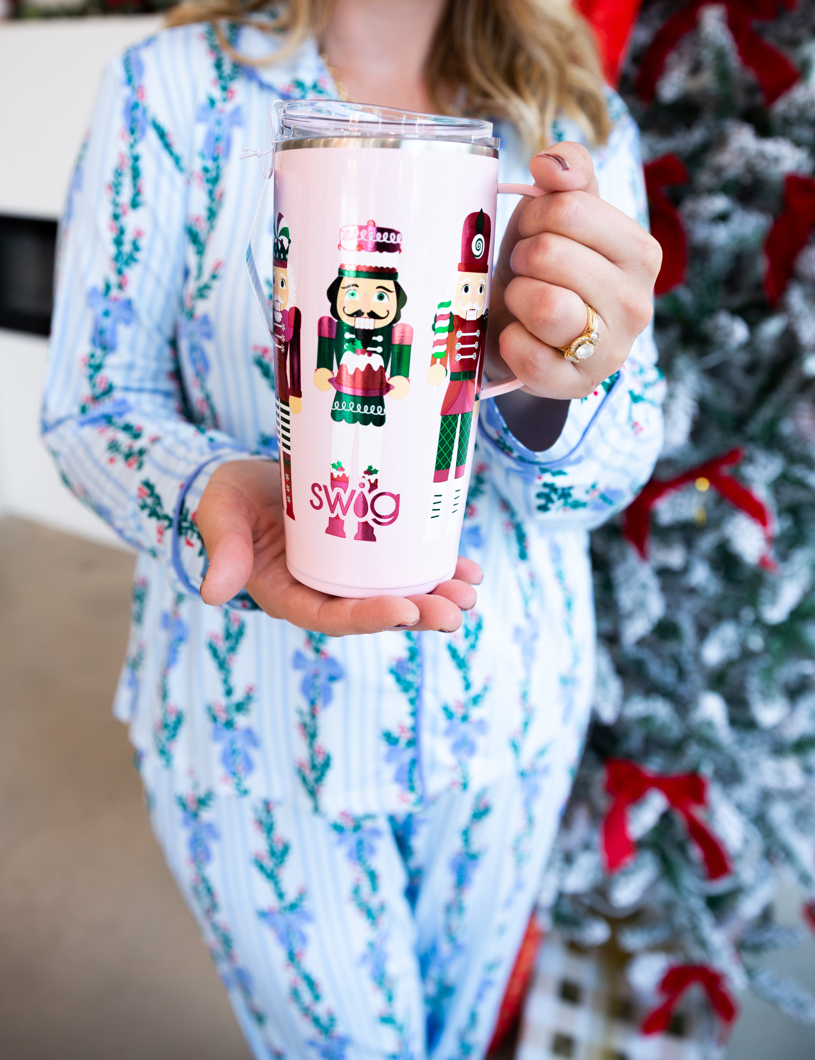 SWIG - Sugar Plum Soldiers Travel Mug 22oz-140 Gifts + Home-SWIG-July & June Women's Fashion Boutique Located in San Antonio, Texas