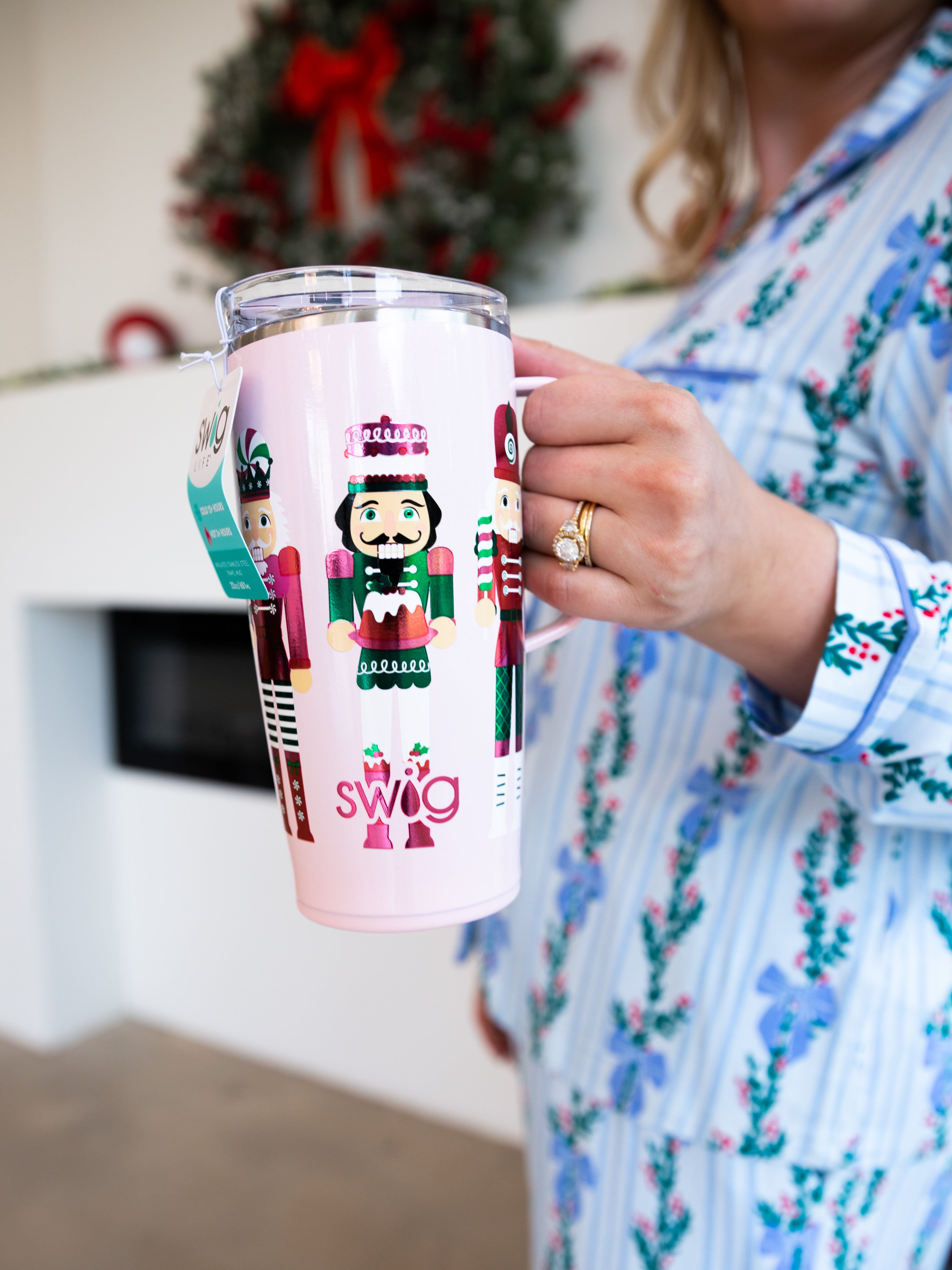 SWIG - Sugar Plum Soldiers Travel Mug 22oz-140 Gifts + Home-SWIG-July & June Women's Fashion Boutique Located in San Antonio, Texas