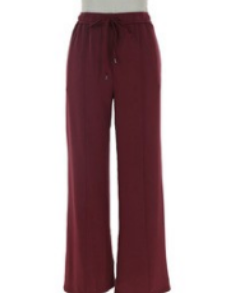 Soft Modal Lounge Pants - Wine - *PRE-ORDER*-300 Athleisure/Lounge-SKIES ARE BLUE-July & June Women's Fashion Boutique Located in San Antonio, Texas